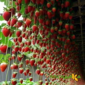 Клубника ампельная Анастасия купить по цене от 370р. в интернет-магазине «Посадика» с доставкой почтой в в Талдоме и по всей России – [изображение №1].